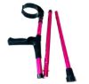 Adjustable Aluminum Forearm Crutches - Neon Pink (Pair) — view 3