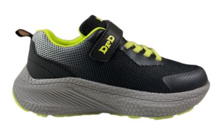 DRD TURBO Black/Lime Children's Orthopedic Shoes Width M