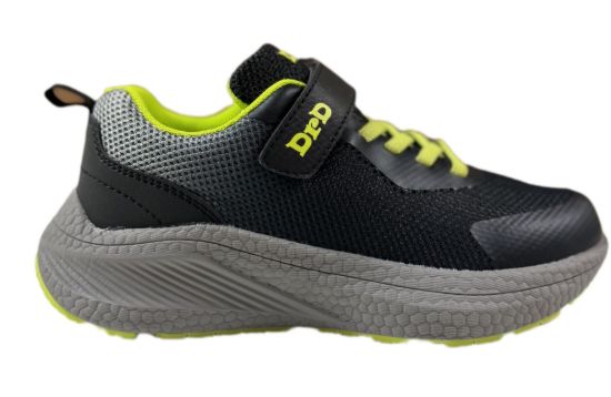 DRD TURBO Black/Lime Children's Orthopedic Shoes Width M