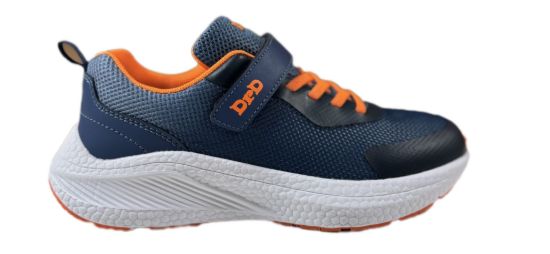 DRD TURBO Navy/Orange Children's Orthopedic Shoes Width M