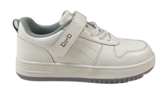 DRD FORCE White/Grey Orthopedic-Friendly Shoes Width M