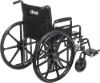 Drive Medical Silver Sport 2 Wheelchair - Detachable Desk Arms & Elevating Leg Rests — view 2
