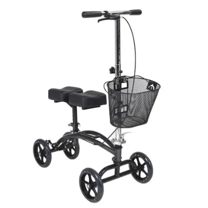 Drive Medical Dual Pad Steerable Knee Walker / Knee Scooter with Basket
