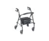 Drive Steel Travel Rollator in Black