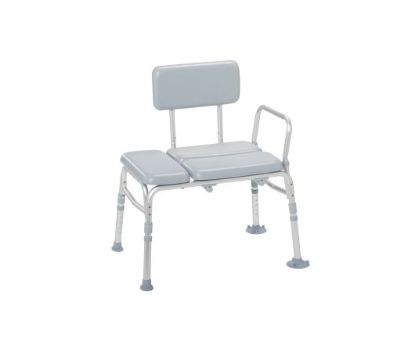 Drive Medical 12005KD-1 Padded Shower Seat Chair, Gray