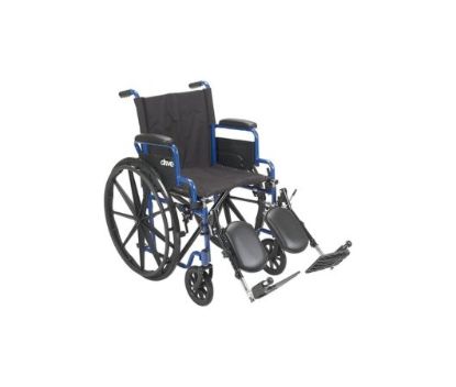 Drive Medical BLS18FBD-ELR Blue Streak Lightweight Wheelchair