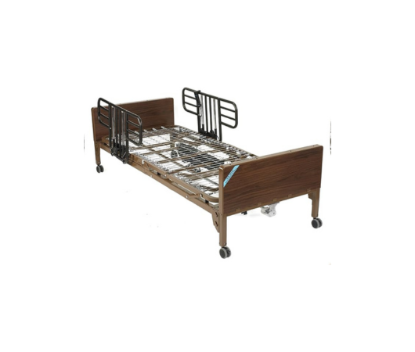 Drive Medical Delta Ultra Light Full Electric Hospital Bed with Half Rails