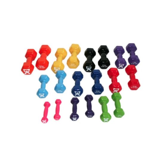 CanDo Vinyl-Coated Cast Iron Dumbbells