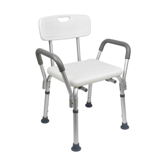 SHOWER CHAIR WITH PADDED ARMS/ DELUXE