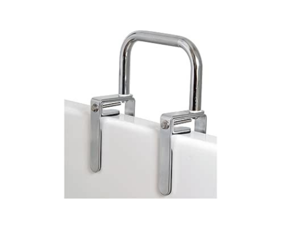 Carex Bathtub Rail with Chrome Finish - Bathtub Grab Bar Safety Bar For Seniors and Handicap