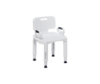 Drive Medical RTL12505 Handicap Bathroom Bench with Back and Arms, White