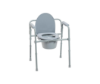 Drive Medical 11148-1 Folding Steel Bedside Commode Chair, Portable Toilet