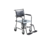 Upholstered Drop Arm Wheeled Commode — view 2