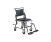 Upholstered Drop Arm Wheeled Commode — view 3