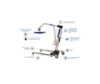 Invacare Reliant 450 Battery-Powered Patient Lift with Low Base — view 2