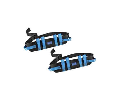 Secure (2 Pack) Transfer & Walking Gait Belt with 6 Caregiver Hand Grips