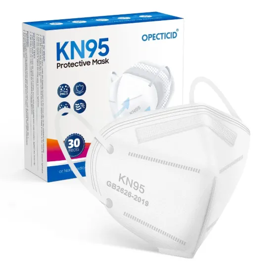 OPECTICID KN95 Protective Masks - Box of 30 (White)